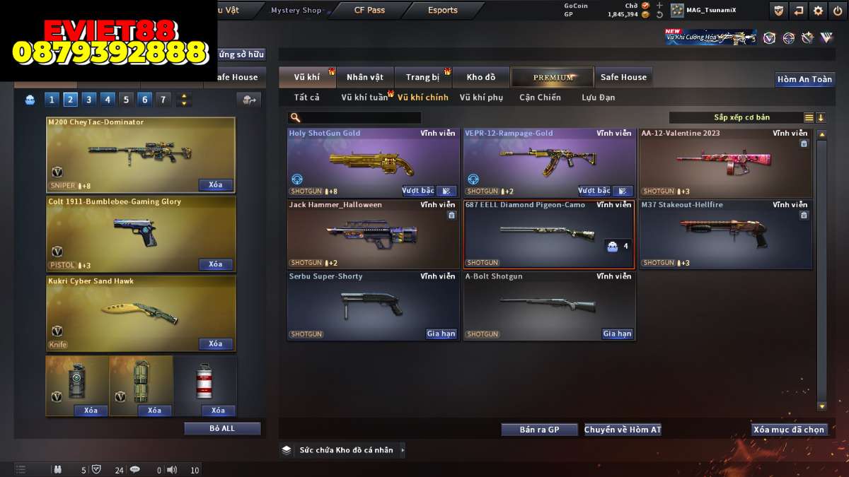 shop acc cf uy tin gia re